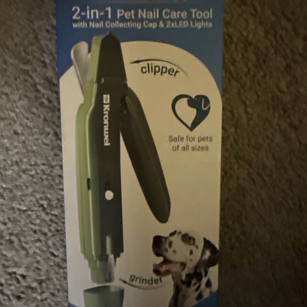 2-in-1 Pet Nail Care Tool - Green
